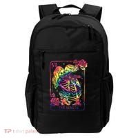 The Lovers Tarot Card Goth Tie Dye Kissing Lesbian Skeletons Backpack thumb 0