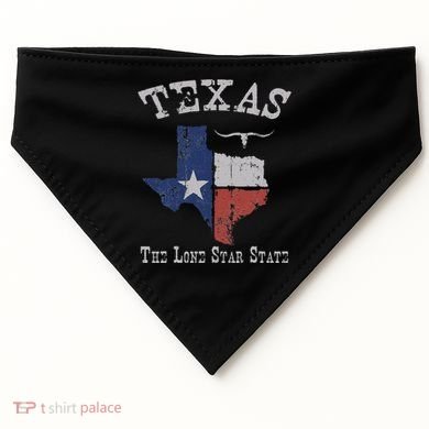 Texas Longhorn The Lone Star State DonT Mess With USA-Made Doggie Bandana