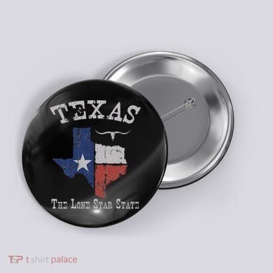 Texas Longhorn The Lone Star State DonT Mess With Button