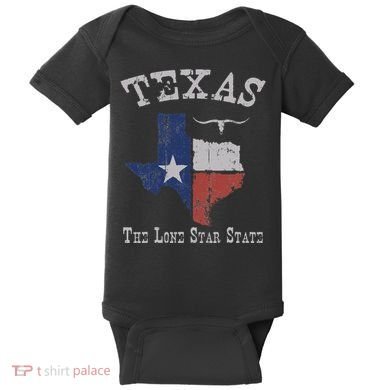 Texas Longhorn The Lone Star State DonT Mess With Baby Bodysuit