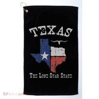 Texas Longhorn The Lone Star State DonT Mess With Golf Towel thumb 0