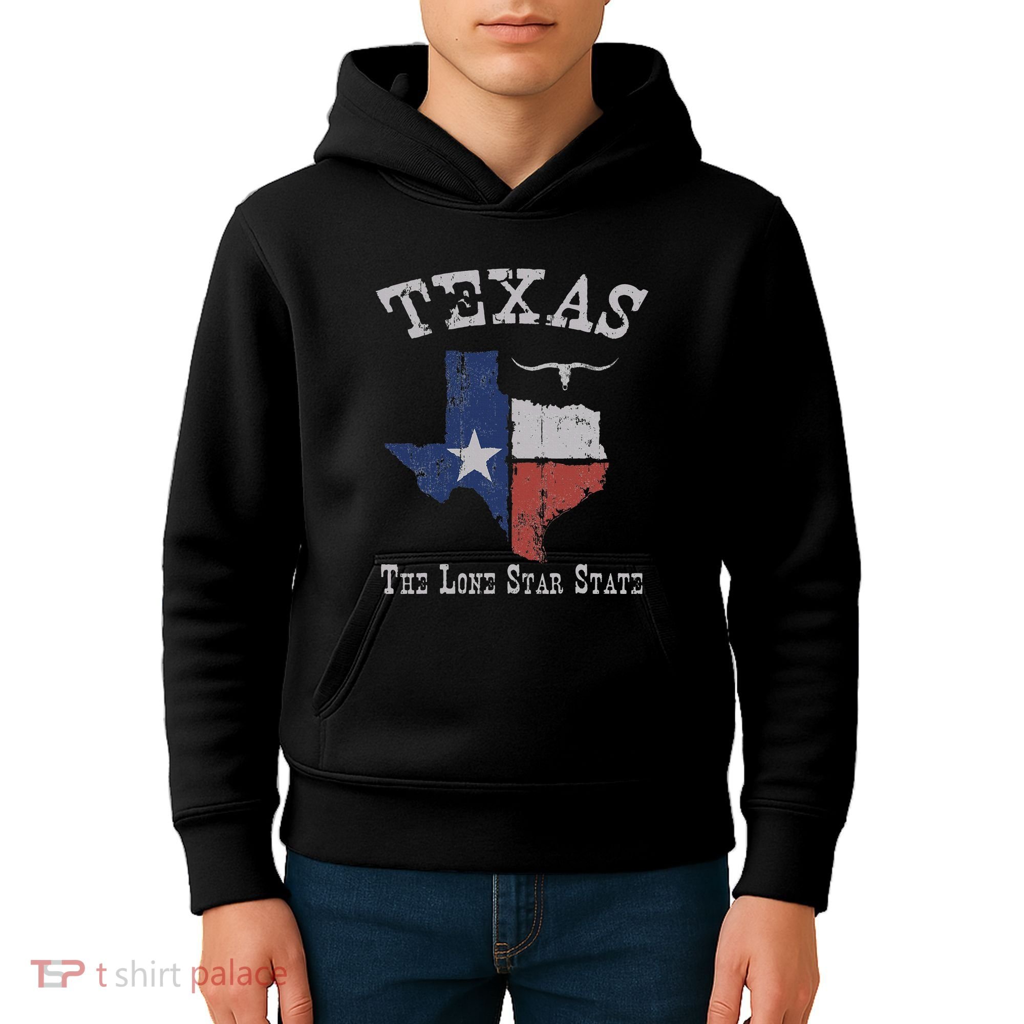 Texas Longhorn The Lone Star State DonT Mess With Kids Hoodie