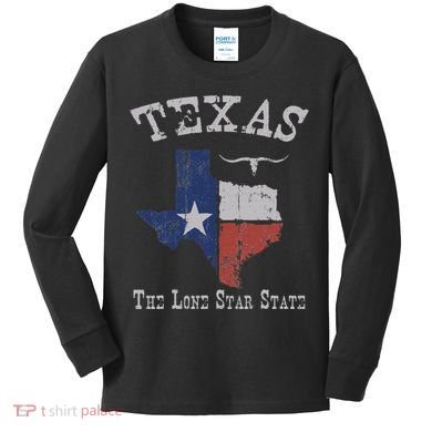 Texas Longhorn The Lone Star State DonT Mess With Kids Long Sleeve Shirt
