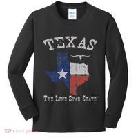 Texas Longhorn The Lone Star State DonT Mess With Kids Long Sleeve Shirt thumb 0