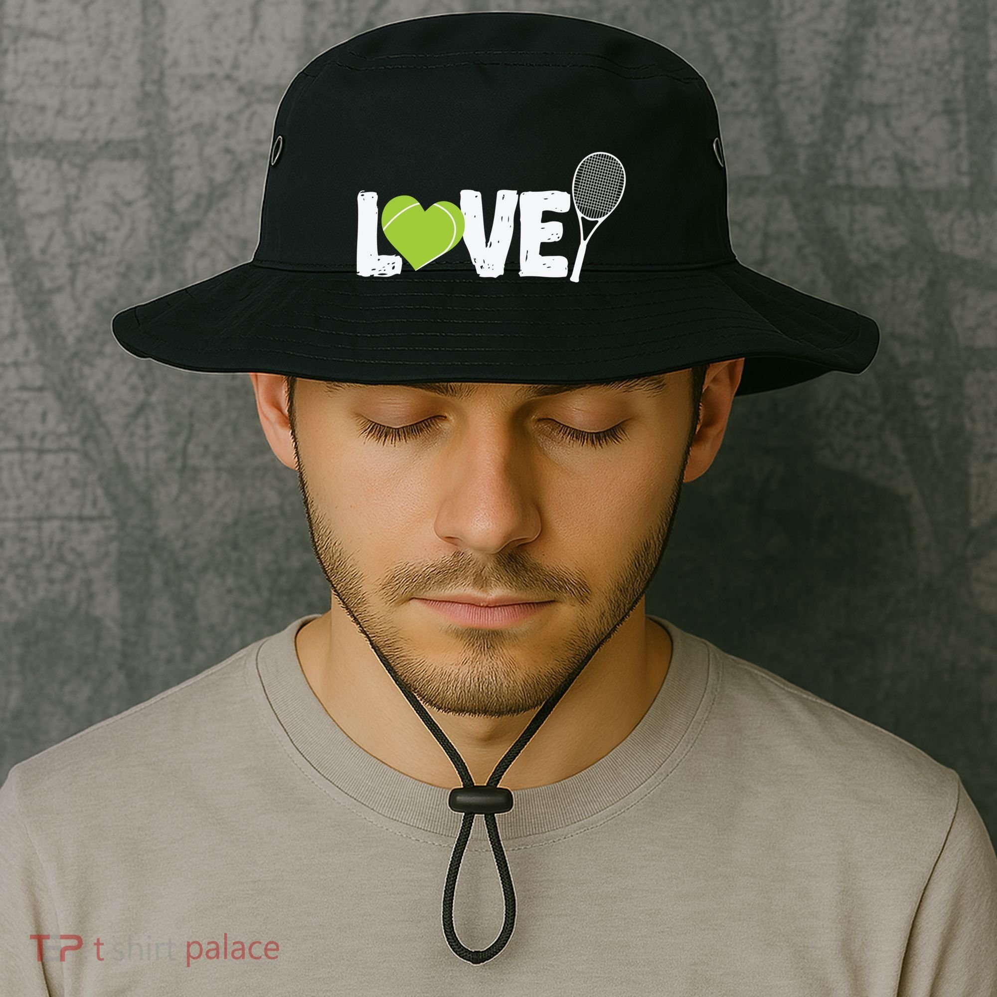 Tennis Love Tennis Racket Gift Bucket Hat