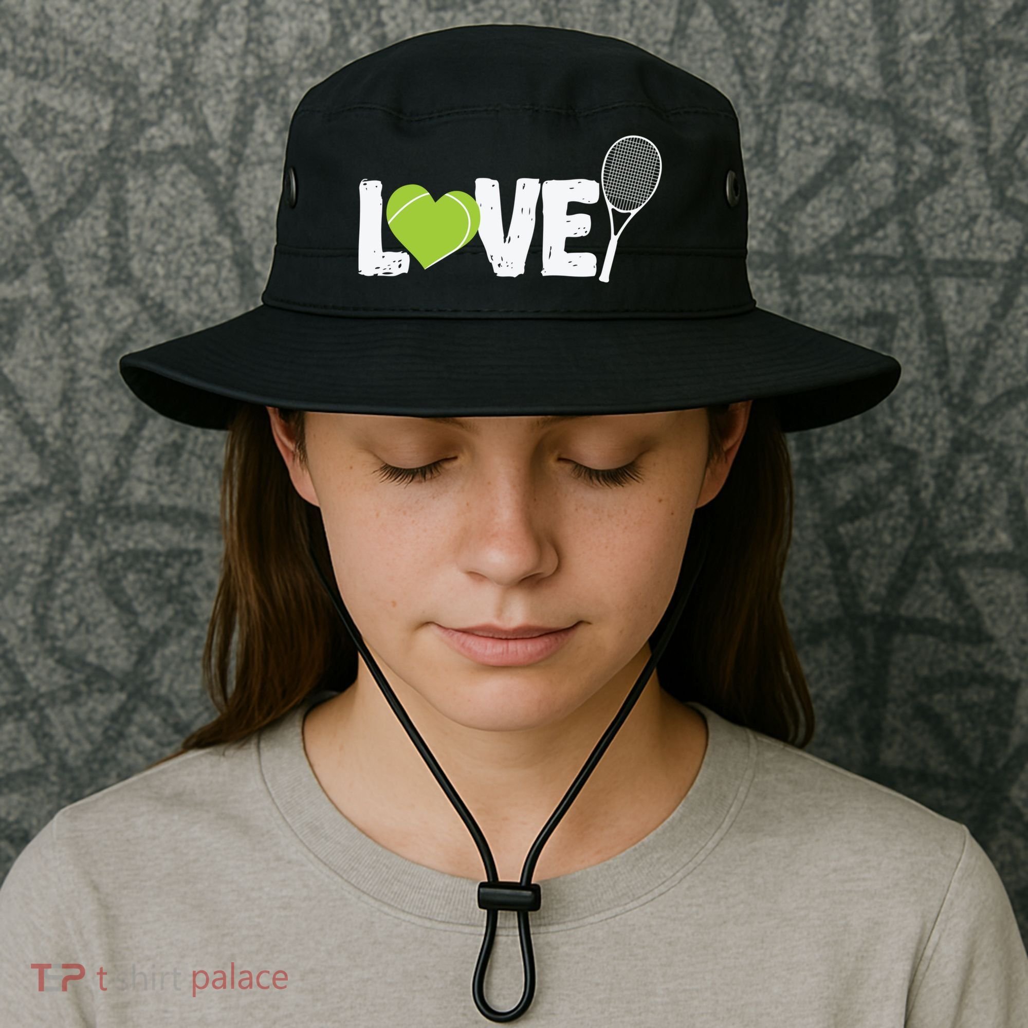 Tennis Love Tennis Racket Gift Bucket Hat