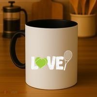 Tennis Love Tennis Racket Gift Coffee Mug thumb 4