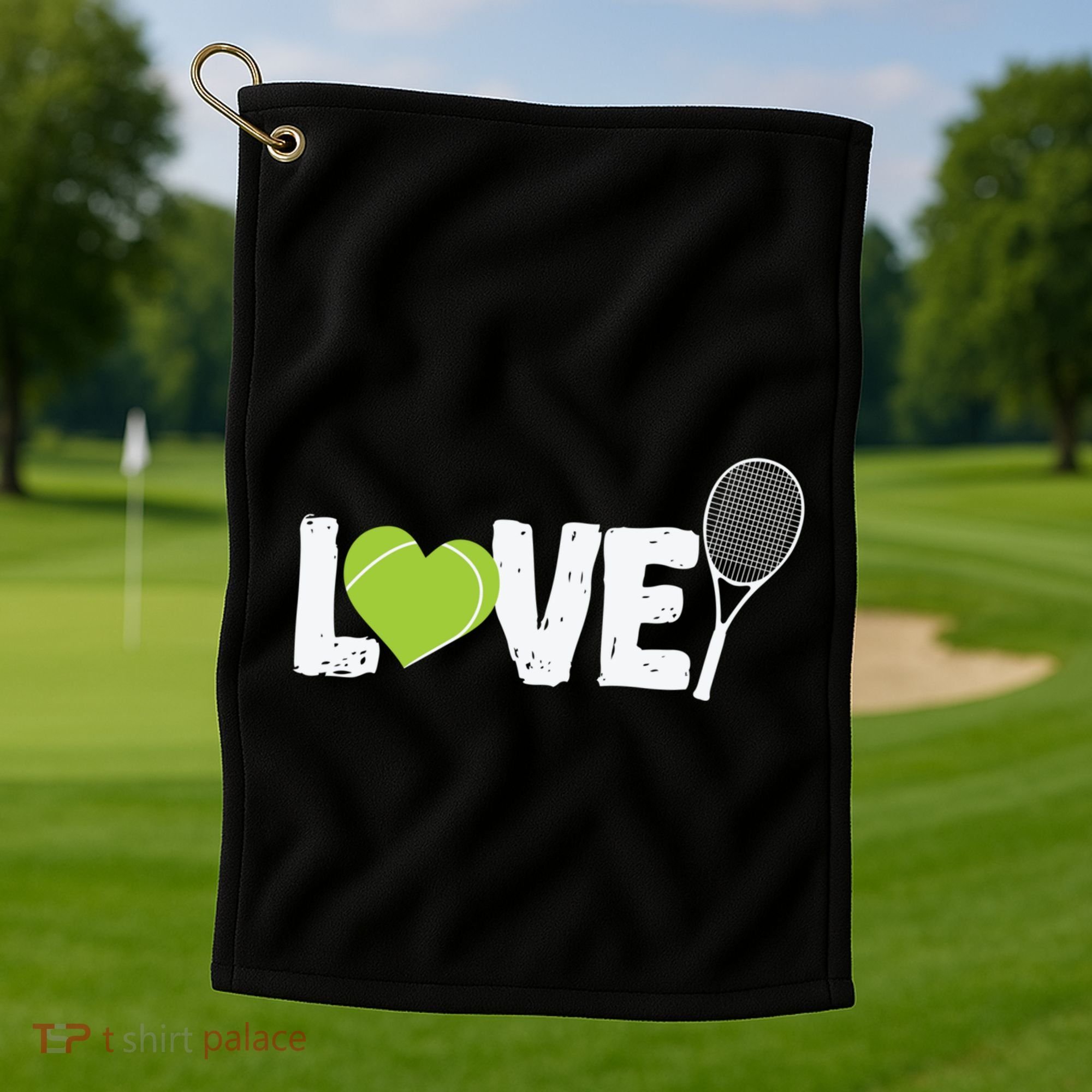 Tennis Love Tennis Racket Gift Golf Towel