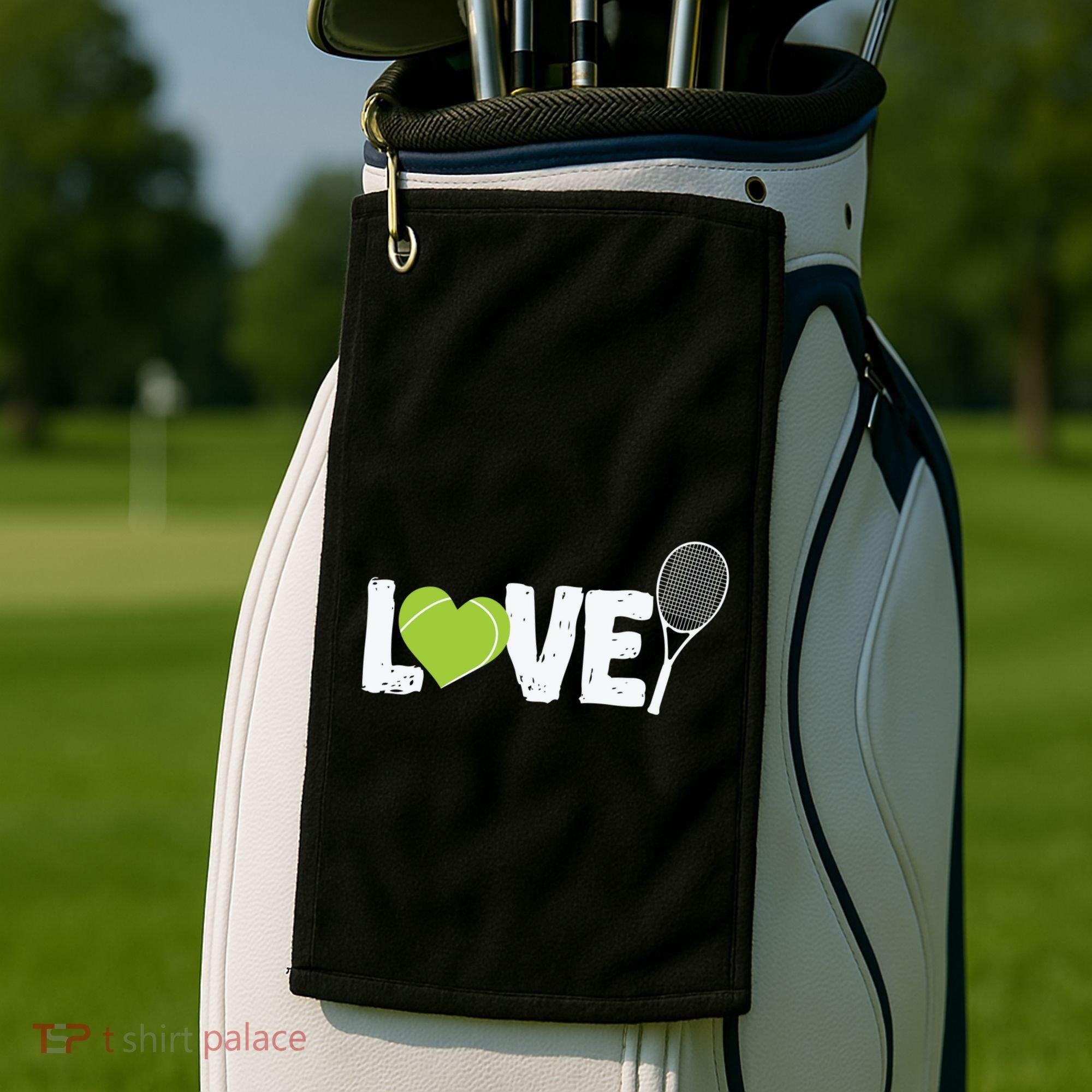 Tennis Love Tennis Racket Gift Golf Towel
