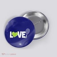 Tennis Love Tennis Racket Gift Button thumb 0