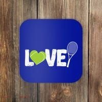 Tennis Love Tennis Racket Gift Coaster thumb 0