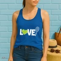 Tennis Love Tennis Racket Gift Women's Tank Top thumb 2