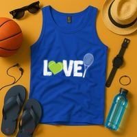 Tennis Love Tennis Racket Gift Tank Top thumb 4