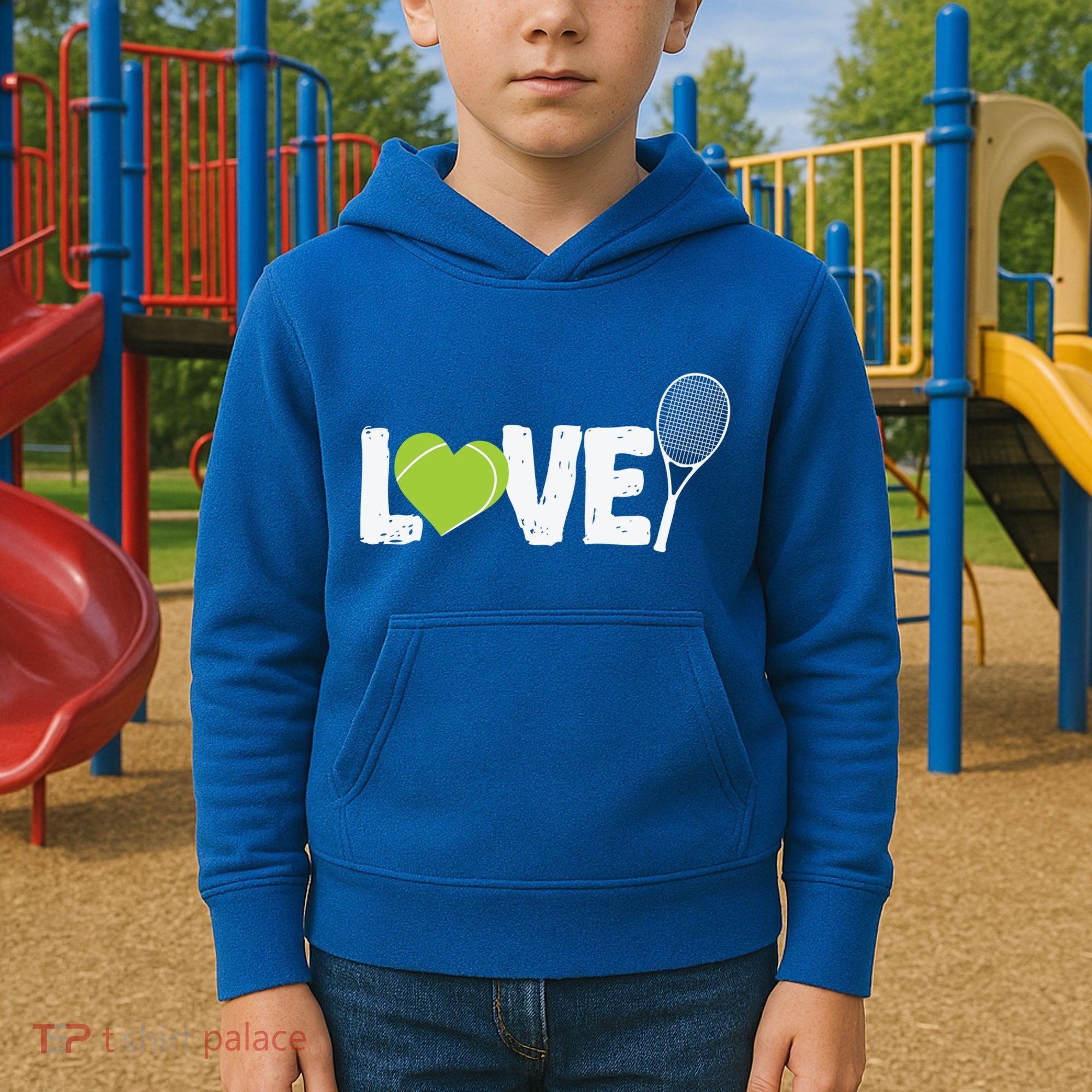 Tennis Love Tennis Racket Gift Kids Hoodie