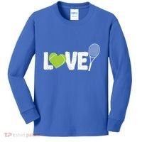 Tennis Love Tennis Racket Gift Kids Long Sleeve Shirt thumb 0
