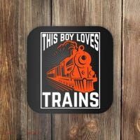 This  loves trains locomotives and wagon! boys train Coaster thumb 0