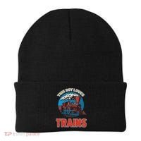 This  loves trains locomotives and wagon! boys train Beanie thumb 0