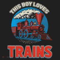 This  loves trains locomotives and wagon! boys train Hat thumb 2