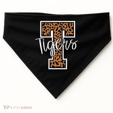 T Letter Tigers USA-Made Doggie Bandana