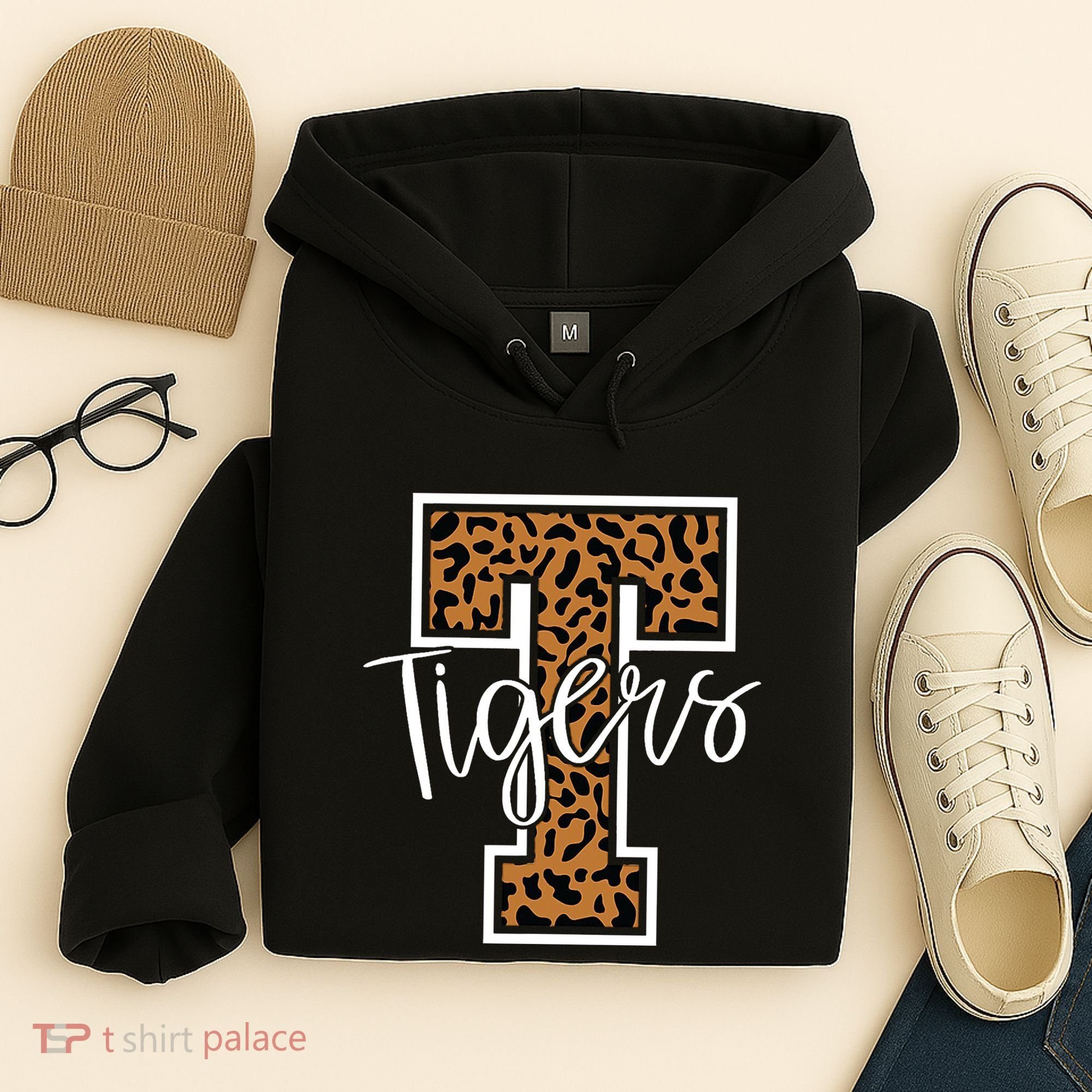 T Letter Tigers Hoodie