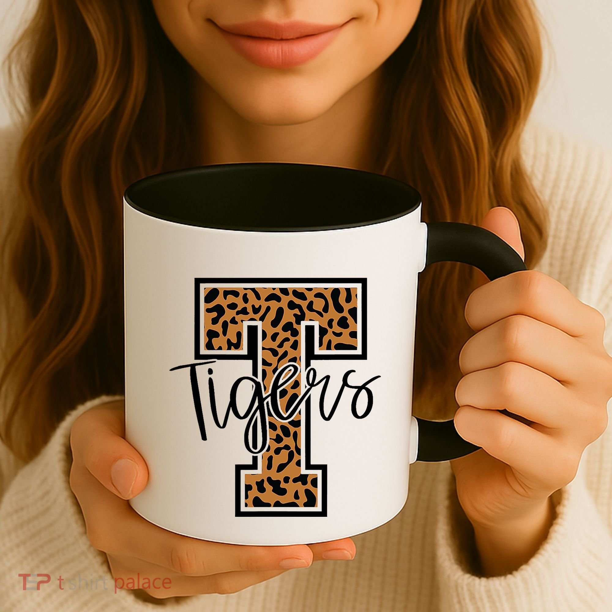 T Letter Tigers Coffee Mug