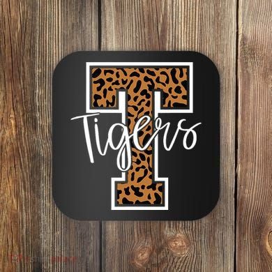 T Letter Tigers Coaster