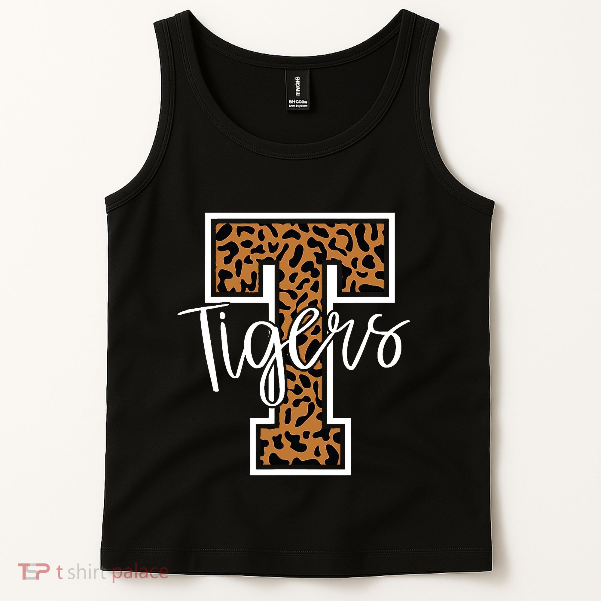 T Letter Tigers Tank Top