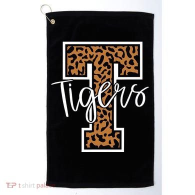 T Letter Tigers Golf Towel