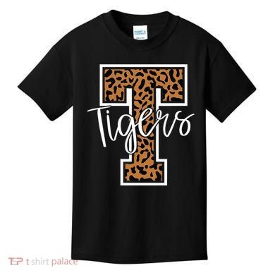 T Letter Tigers Kids T-Shirt