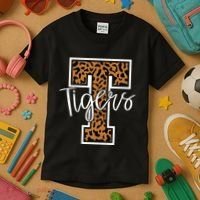 T Letter Tigers Kids T-Shirt thumb 3