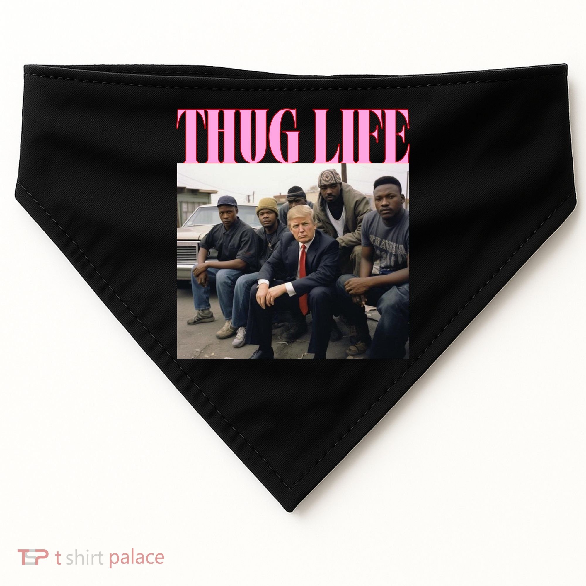 Thug Life Trump’S Kangaroo Conviction USA-Made Doggie Bandana