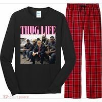 Thug Life Trump’S Kangaroo Conviction Long Sleeve Pajama Set thumb 0