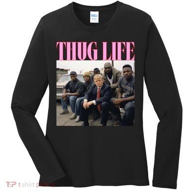 Thug Life Trump’S Kangaroo Conviction Women's Long Sleeve Shirt