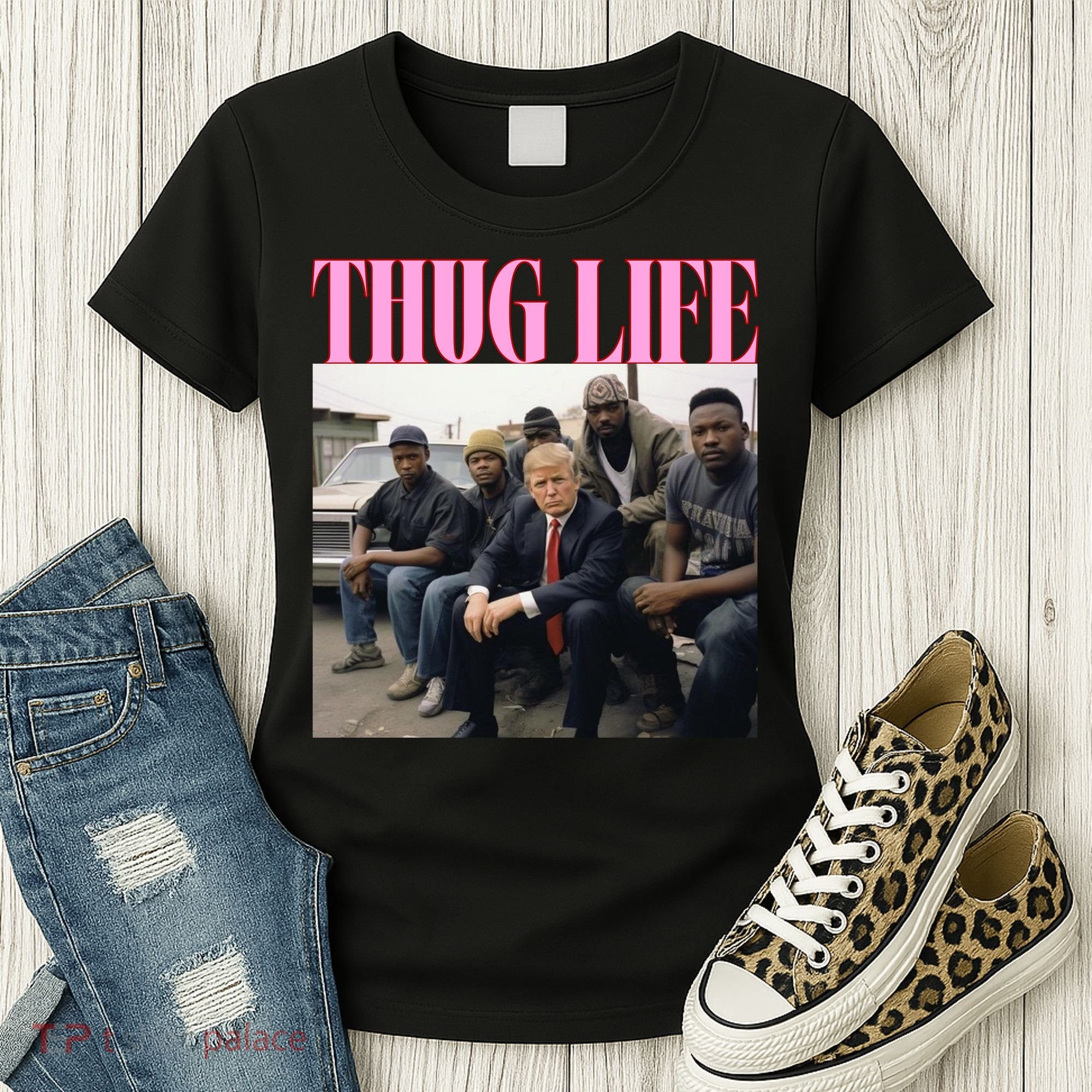 Thug Life Trump’S Kangaroo Conviction Women's T-Shirt