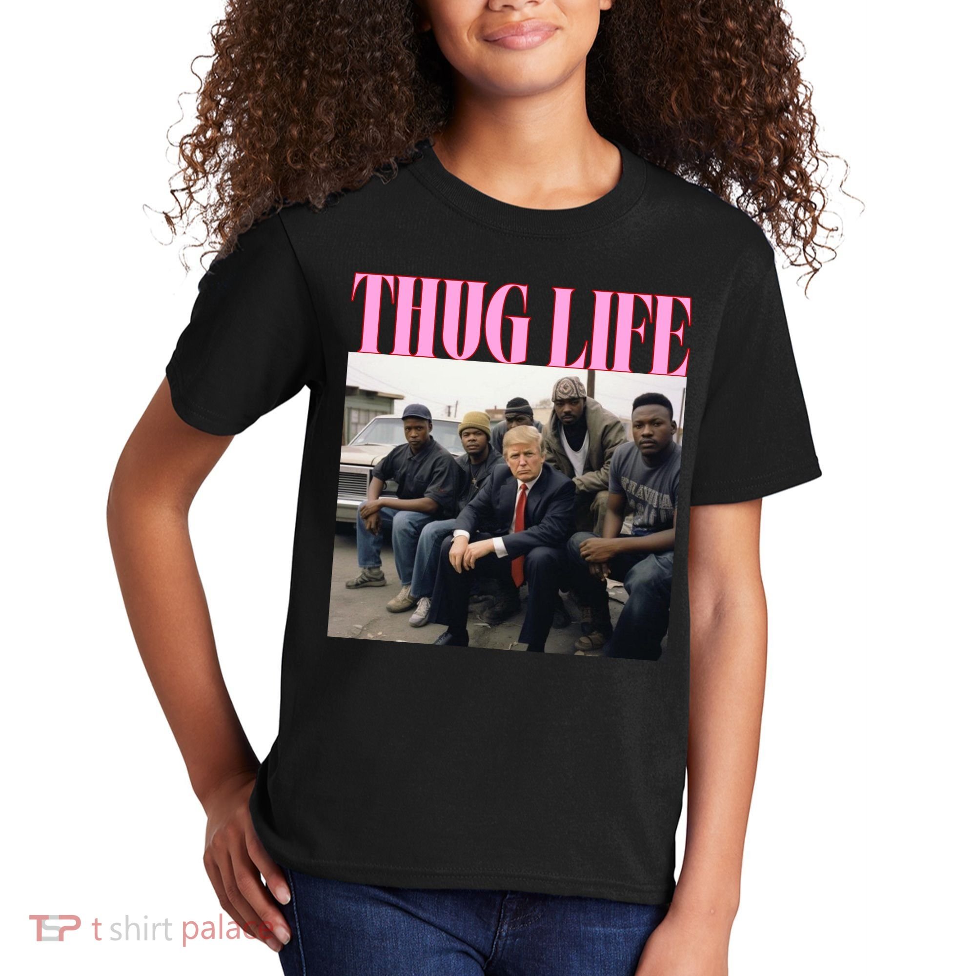 Thug Life Trump’S Kangaroo Conviction Kids T-Shirt