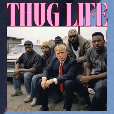 Thug Life Trump’S Kangaroo Conviction Raglan Baseball Sleeve Shirt