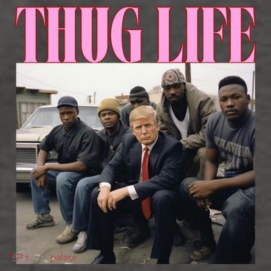 Thug Life Trump’S Kangaroo Conviction Vector Backpack
