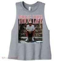 Thug Life Trump  Funny Trump Republican Women's Racerback Cropped Tank thumb 0