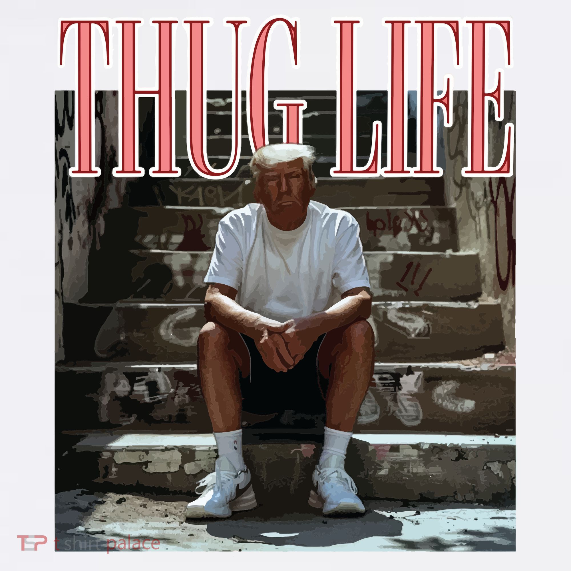 Thug Life Trump  Funny Trump Republican Women's Hoodie