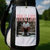 Thug Life Trump  Funny Trump Republican Golf Towel thumb 2