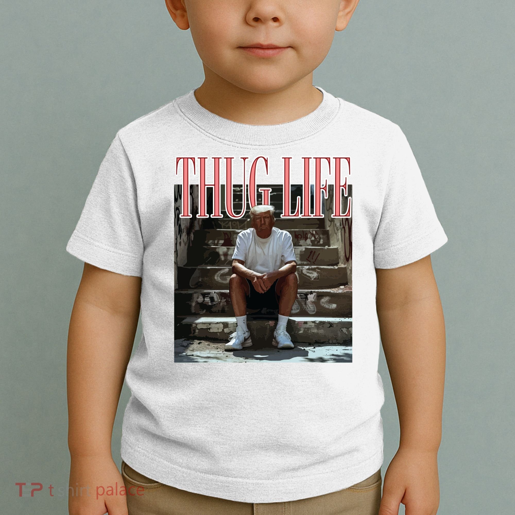Thug Life Trump  Funny Trump Republican Toddler T-Shirt
