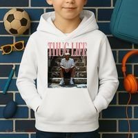 Thug Life Trump  Funny Trump Republican Kids Hoodie thumb 2