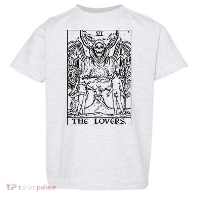 The Lovers Tarot Card Halloween Grim Reaper Gothic Horror Toddler T-Shirt