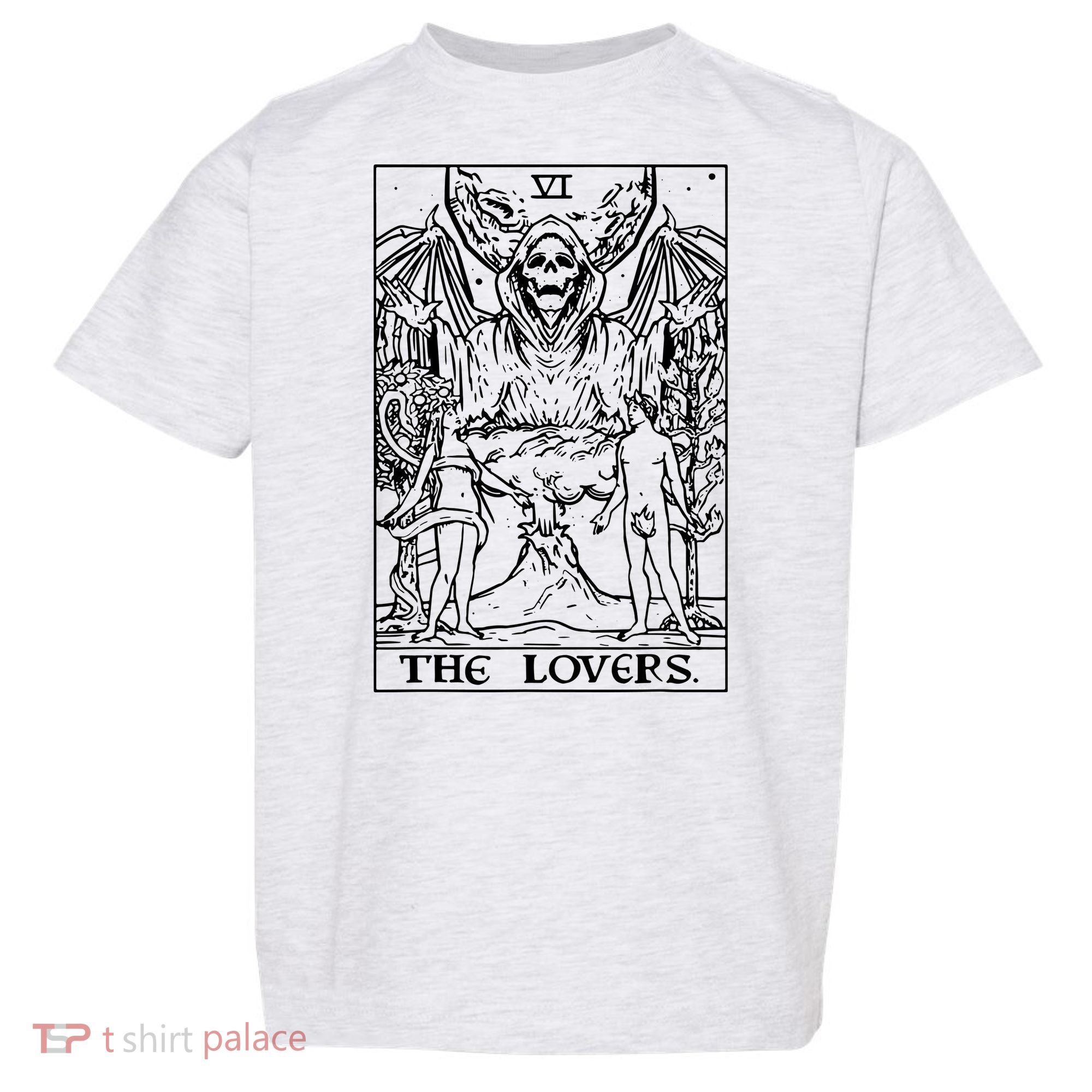 The Lovers Tarot Card Halloween Grim Reaper Gothic Horror Toddler T-Shirt