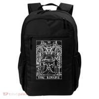 The Lovers Tarot Card Halloween Grim Reaper Gothic Horror Backpack thumb 0
