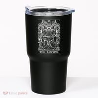 The Lovers Tarot Card Halloween Grim Reaper Gothic Horror Tumbler thumb 0