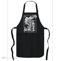 The Lovers Tarot Card Occult Goth Kissing Lesbian Skeleton Apron thumb 0