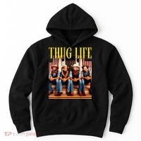 Thug Life Trump Vance Kennedy Elon Trump Squad Thug Life Hoodie thumb 0