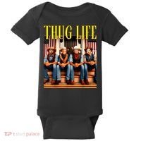 Thug Life Trump Vance Kennedy Elon Trump Squad Thug Life Baby Bodysuit thumb 0