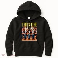 Thug Life Trump Vance Kennedy Elon Trump Squad Thug Life Kids Hoodie thumb 0